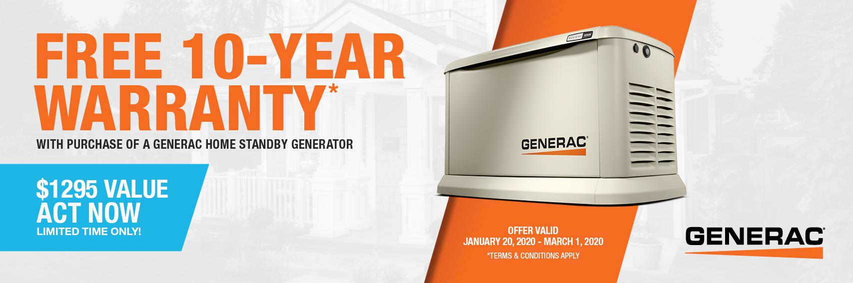 Homestandby Generator Deal | Warranty Offer | Generac Dealer | OTTAWA, ON